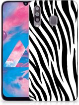 Geschikt voor Samsung Galaxy M30 TPU Siliconen Hoesje Zebra
