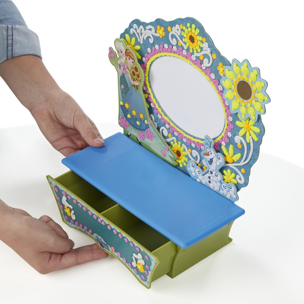 Hasbro Dohvinci Frozen kaptafel - fotolijstje en knutselset - 4 stuks - met glinsterende Deco Pop tube voor sneeuw en ijs effecten — afbeelding 3