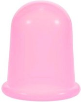 Cellulite 7cm massage cup siliconen groot formaat kleur ROZE