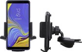 Shop4 - Samsung Galaxy A7 (2018) Autohouder Verstelbare CD Houder met Klem Zwart