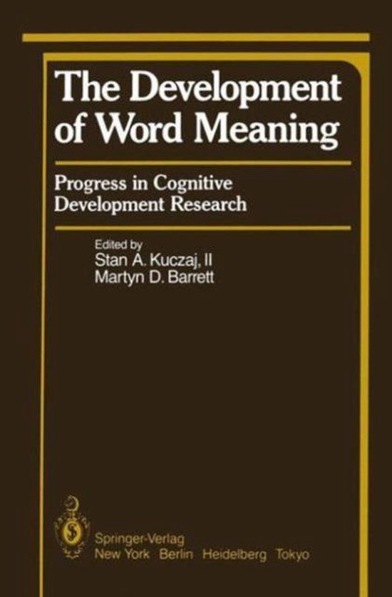 Development of Word Meaning - cover