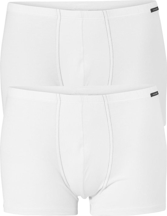 SCHIESSER Cotton Essentials shorts (2-pack) - wit - Maat: XXL | bol.com