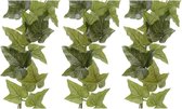 3x Groene Hedera Helix/klimop kunstplant slingers 180 cm - Kunstplanten/nepplanten - Hangplanten