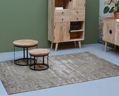 Livingfurn - Vloerkleed Kelly Army Green - 200x290x1 - Katoen