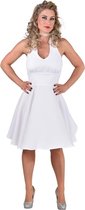 Magic Design Verkleedjurk Marilyn Dames Polyester Wit Maat Xs