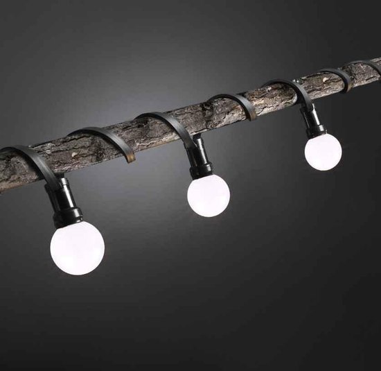 Olucia lichtsnoer - 40 meter, 80 melkwitte lampjes - Geschikt voor buiten  (IP44) | bol.com