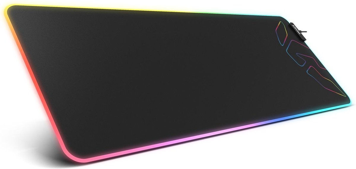 Gaming mat Krom Knout XL RGB USB Zwart