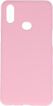 Hoesje Geschikt voor de Samsung Galaxy A10s - Backcover Color Telefoonhoesje - Roze