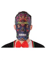 ATOSA - Dia de los Muertos nepleer en vilt masker voor volwassenen - Maskers > Half maskers