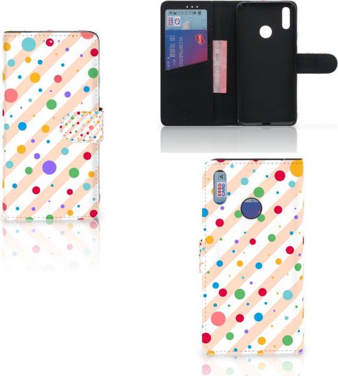 Huawei Y7 (2019) Telefoon Hoesje Dots