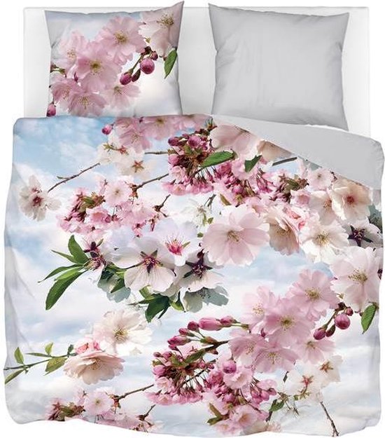 Snoozing Blossomtree - Housse de couette - Twin - 260x200 / 220 cm + 2 taies d'oreiller 60x70 cm - Multicolore