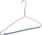 De Kledinghanger Gigant - 250 x Draad / stomerijhanger metaal verzinkt (Ø 2,3 mm) met rokinkepingen en anti-slip broeklat, 40 cm