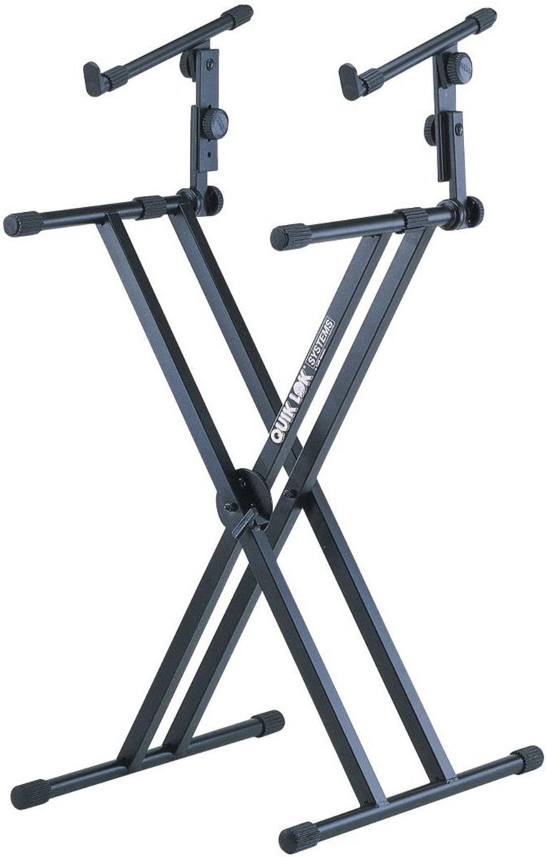 QUIKLOK QL642 Performer Keyboardstandaard – Dubbele X, 2 Niveaus, Verstelbaar, max. 120 kg