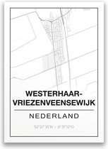 Poster/plattegrond WESTERHAARVR - 30x40cm