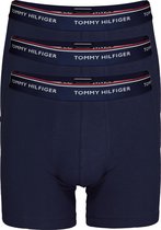 Tommy Hilfiger boxershorts lang - (3-pack) blauw -  Maat XL