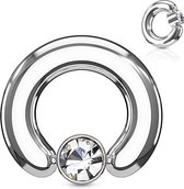 piercing ball closure ring 2.4x12 mm