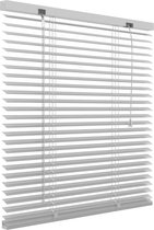 Decosol Horizontale Jaloezie Aluminium - 25 mm - Wit - Maat: 240 x 180 cm