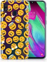 Samsung A40 TPU Silicone Hoesje Design Emoji