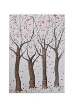 Notitieboekje/dagboek "Trees" – Bruin/Roze
