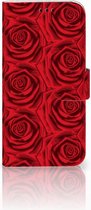 Geschikt voor Samsung Galaxy A5 2017 Bookcase Hoesje Red Roses