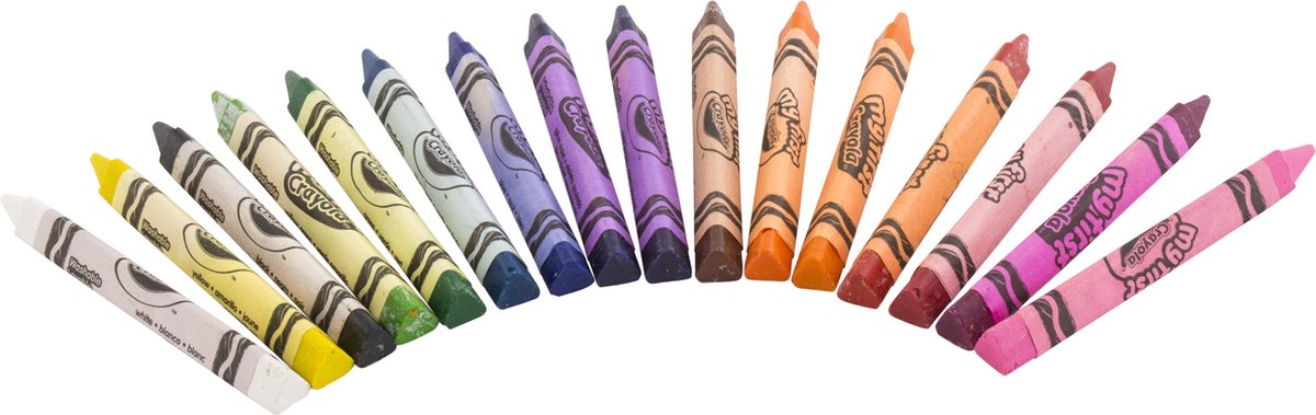Crayons de cire triangulaires lavables Crayola Guide les doigts des