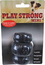 Play Strong rubber mini chew 7 cm zwart