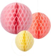 Talking Tables - Honeycomb Decoratieset Sorbet Mix - 3 stuks