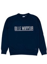 OU LE WAPPEUR STREEP DONKERBLAUW SWEATER