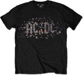 AC/DC Heren Tshirt -XL- Those About To Rock Zwart