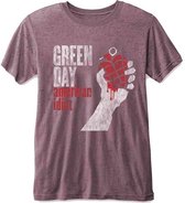 Green Day Heren Tshirt -S- American Idiot Roze