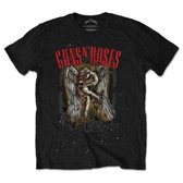 Guns N' Roses Heren Tshirt -S- Sketched Cherub Zwart