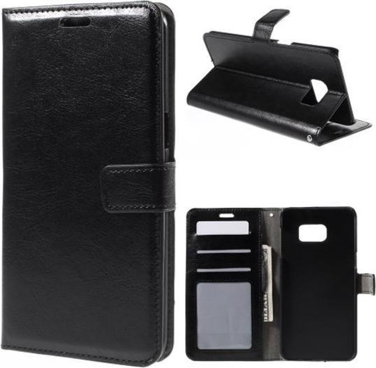 Cyclone wallet case hoesje Samsung Galaxy S7 Edge zwart