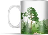 Mok - Illustratie - Bos - Steen - 350 ml - Beker