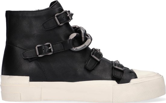 Ash Gang Hoge sneakers - Leren Sneaker - Dames - Zwart - Maat 38 | bol.com