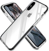 ShieldCase Bumper case geschikt voor Apple iPhone X/Xs - transparant-zwart