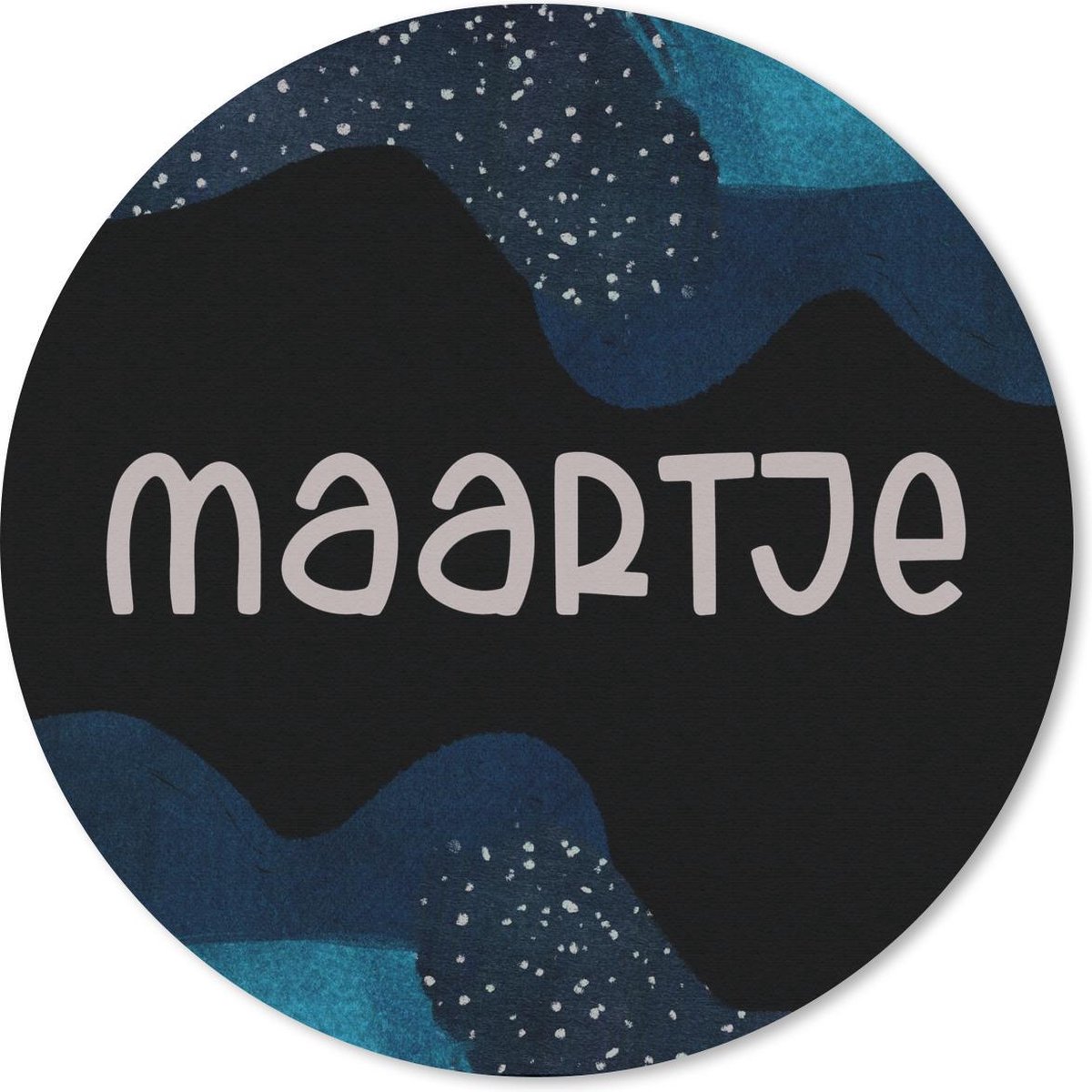 Muismat rond 40x40 cm - Mousepad Maartje - Pastel - Meisje - Ronde muismatten
