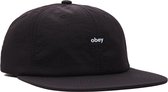 Obey Nylon Oxford 6 Panel Str - Black