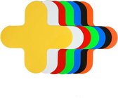 Kruis (X-stuk)   Blauw  290 x 290 mm - vloersticker met gladde toplaag