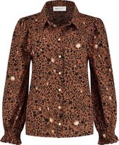 Pom Amsterdam City Charms Blouse Bruin  Dames maat 40