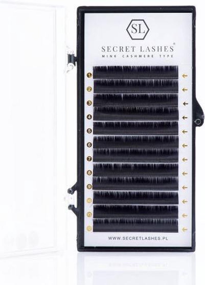 Secret Lashes Cashmere Wimperextensions Volume C- 0,04 - 15mm.