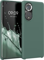 kwmobile telefoonhoesje voor Honor 50 Pro - Hoesje met siliconen coating - Smartphone case in dennengroen