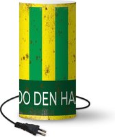 Lamp Ado Den Haag - Den Haag - Voetbal - 33 cm hoog - Ø16 cm - Inclusief LED lamp