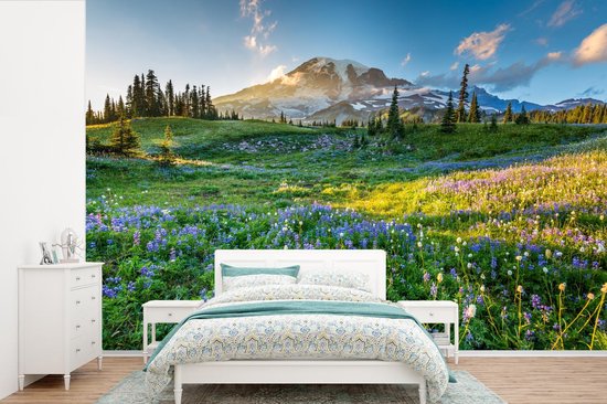 Papier Peint - Papier Papier peint photo Berg - Fleurs - Printemps - Largeur 420 cm x Hauteur 280 cm