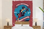 Papier peint - Papier peint photo Skateboard - Homme - Rétro - Citation - Largeur 180 cm x Hauteur 280 cm