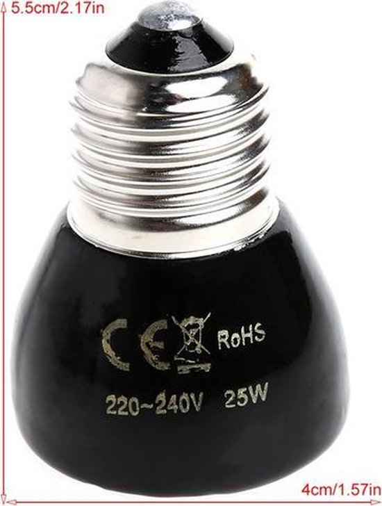 Warmtelamp reptiel keramisch 25W E27 fitting / HaverCo - HaverCo