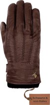 Schwartz & von Halen Leren Handschoenen voor Heren Jack - geitenleren handschoenen met warme fleece voering en drukknoop Premium Handschoenen Designed in Amsterdam - maat 10,5/XXL