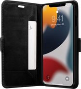 iPhone 13 Bookcase hoesje - dbramante1928 - Effen Zwart - Leer