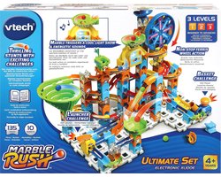 foto van VTech Marble Rush Ultimate Set Elektronisch XL100E Knikkerbaan - 128 Onderdelen - Incl. 10 Knikkers met Licht- en Geluidseffecten - Speelgoed 3 tot 12 Jaar