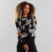 Dedicated - Arendal Cats - Unisex - Sweater - Zwart grijs - S
