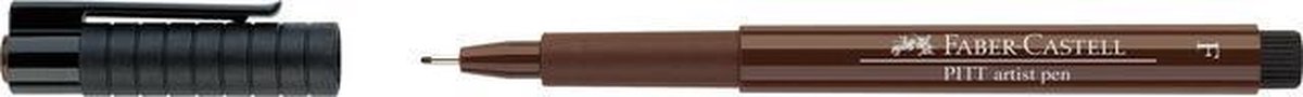 Faber-Castell fineliner - Pitt Artist Pen - F - donker sepia - FC-167275
